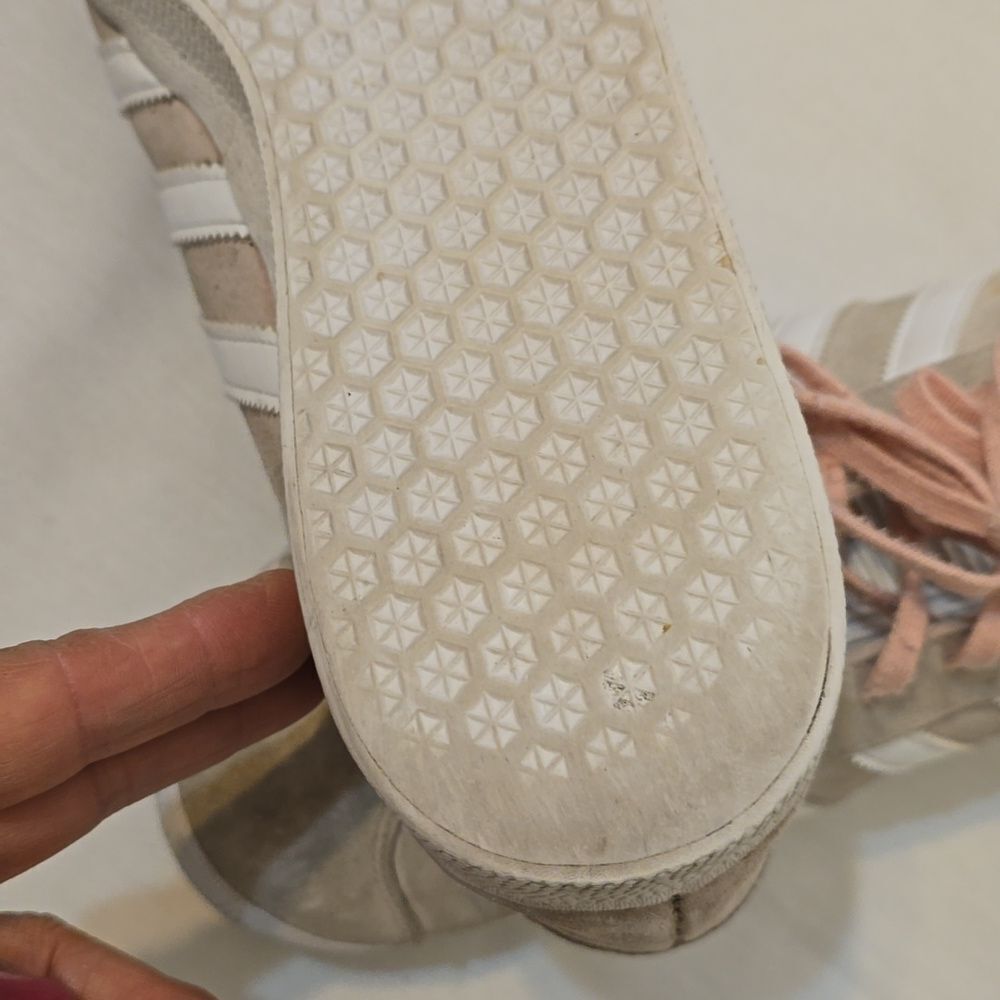 Adidas Originals Mens Gazelle Vapor Pink White Sneakers Mens Size 12 - Picture 6 of 8